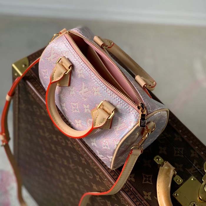 Louis Vuitton LV Women Seedy Bandoulière 20 Pink Monoglam Rose Monoglam Coated Canvas