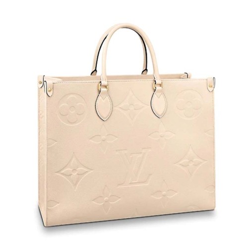 Louis Vuitton LV Women Onthego GM Tote in Monogram Empreinte Giant