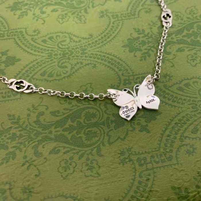 Gucci Women Butterfly Pendant Necklace