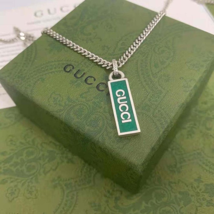 Gucci Women Necklace with Enamel Pendant