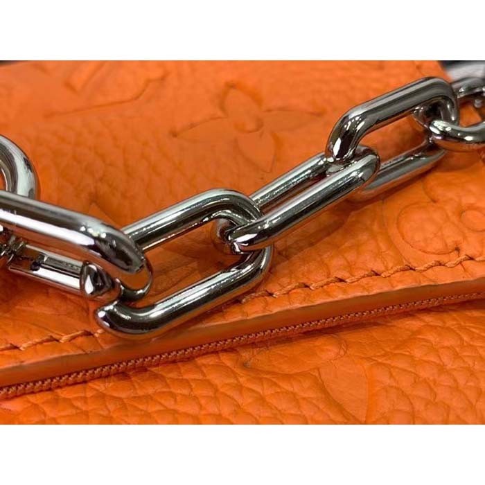 Louis Vuitton Unisex Steamer Wearable Wallet Orange Taurillon Monogram Cowhide Leather