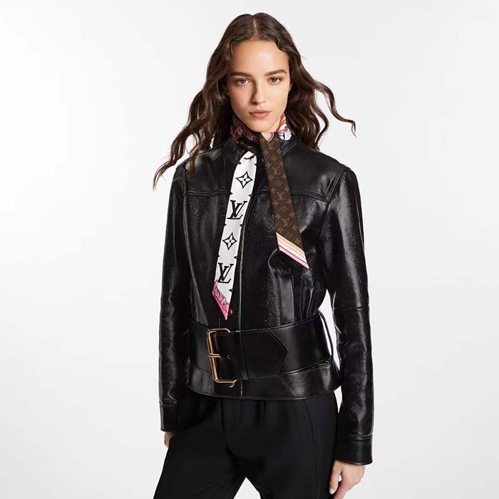 Louis Vuitton Women LV Ultimate Monogram BB Bandeau Black Allover Monogram Silk Inkjet M76676