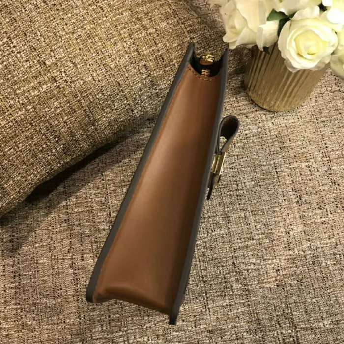 Louis Vuitton LV Women Pochette Dauphine Monogram Canvas-Brown