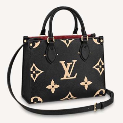 Louis Vuitton LV Women Onthego PM Tote Monogram Empreinte Cowhide Leather