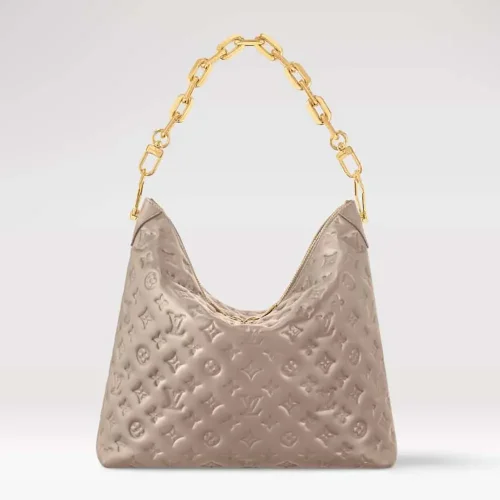 Louis Vuitton LV Women Coussin Hobo MM-Gray M12071