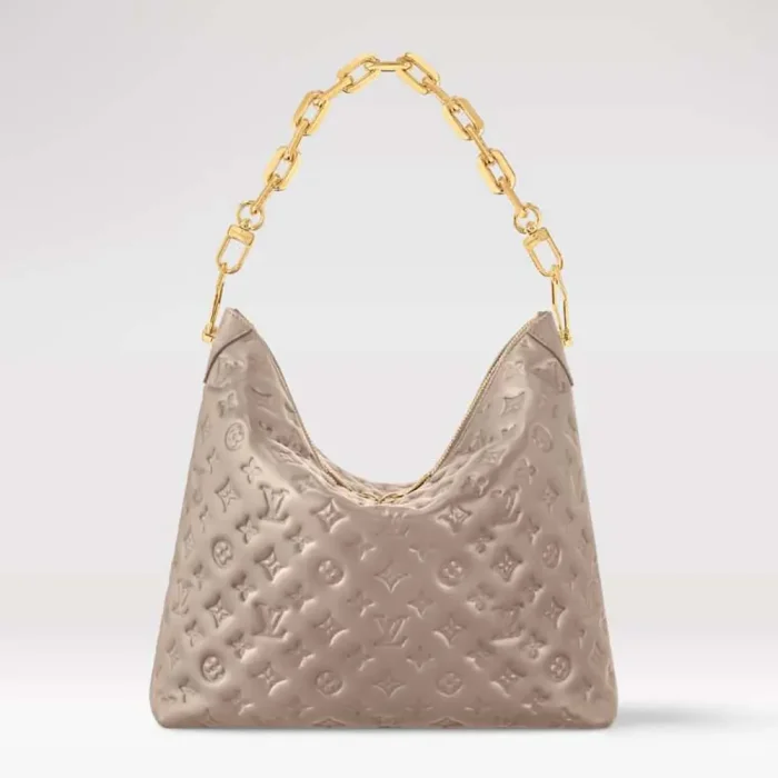 Louis Vuitton LV Women Coussin Hobo MM-Gray M12071
