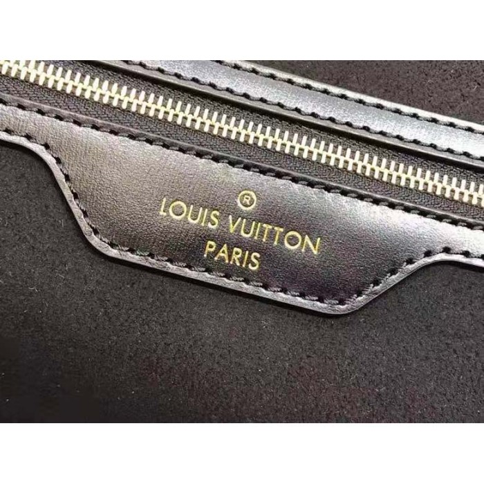 Louis Vuitton LV Women Since 1854 Neverfull MM Tote Black Monogram Flowers Canvas