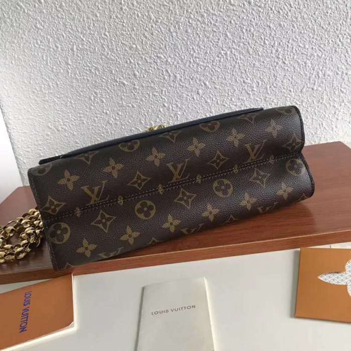 Louis Vuitton LV Women Victoire Chain Bag in Monogram Coated Canvas-Navy