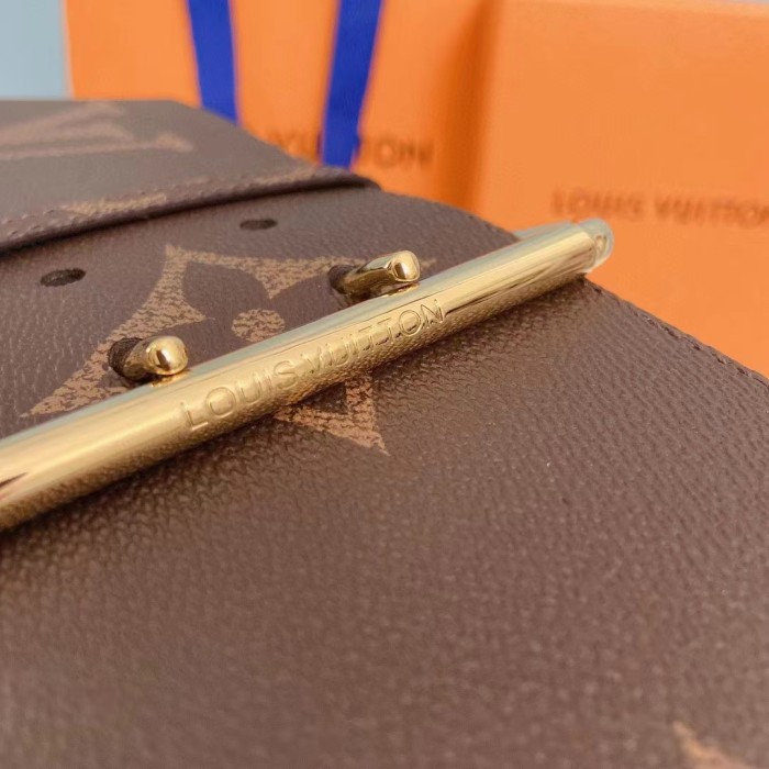 Louis Vuitton Unisex LV Oversized Buckle 90 MM Belt Brown Monogram Giant Calf Leather