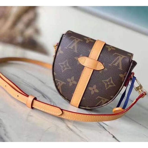 Louis Vuitton Women Micro Chantilly Monogram Coated Canvas Natural Cowhide-Leather M46643