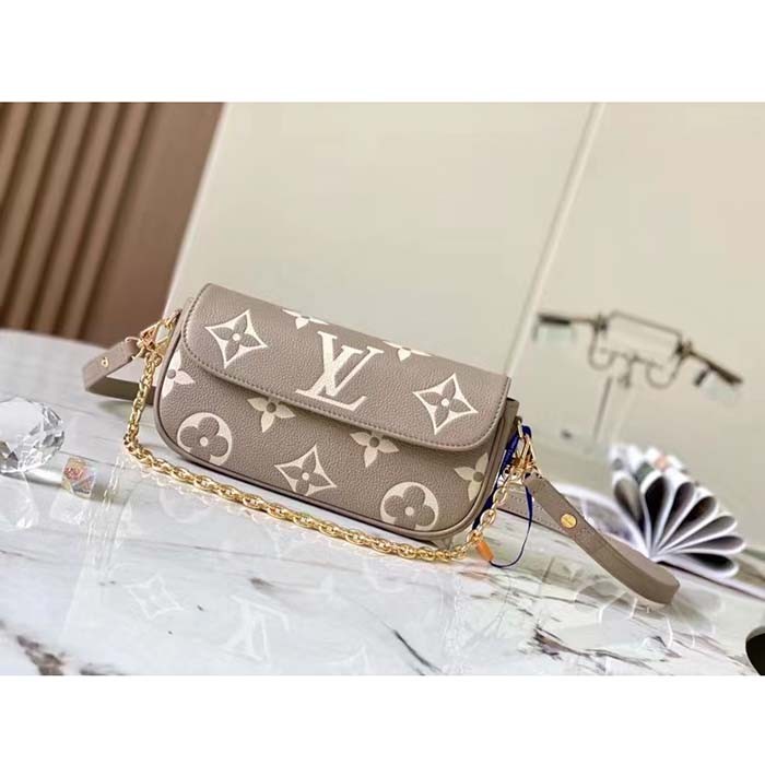 Louis Vuitton Women LV Wallet On Chain Ivy Monogram Empreinte Embossed Supple Grained Cowhide Leather M82211