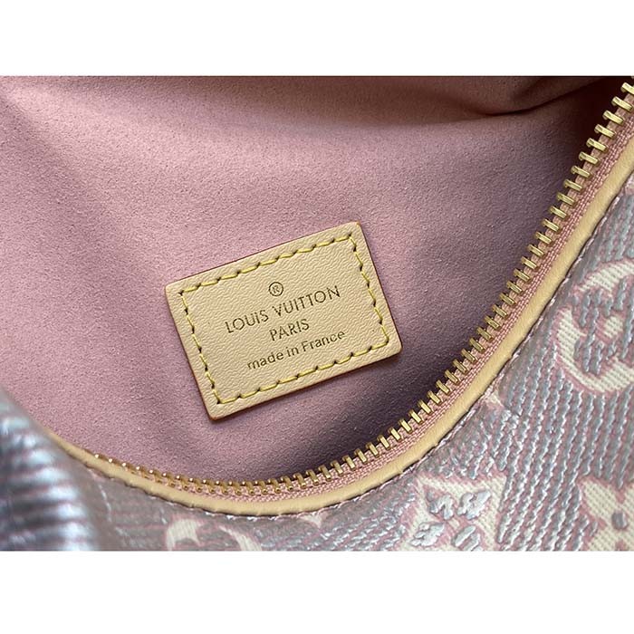 Louis Vuitton LV Women Side Trunk Rose Monogram Coated Canvas Cowhide Leather