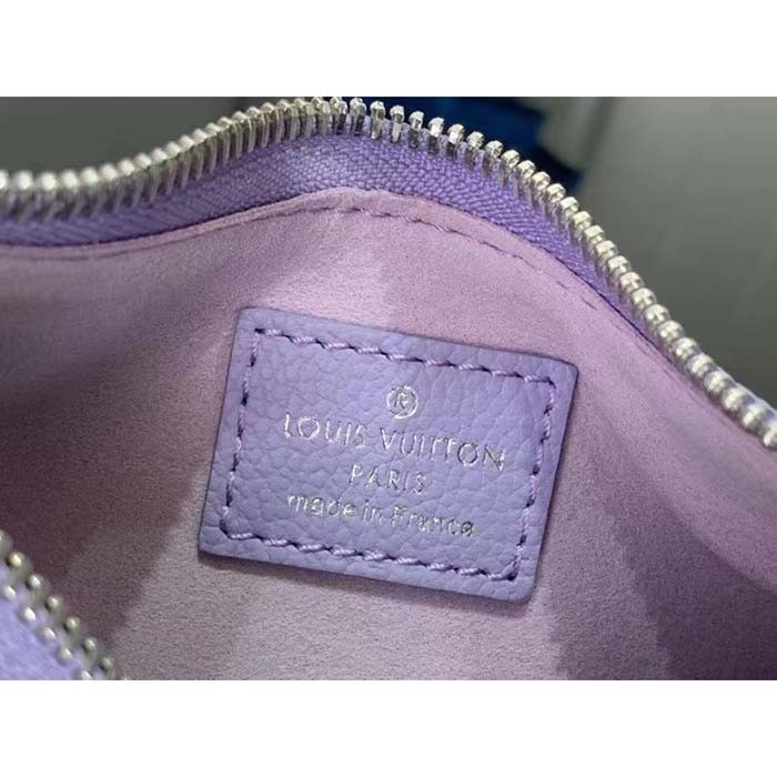 Louis Vuitton LV Women Mini Moon Purple Monogram Empreinte Embossed Supple Grained Cowhide Leather