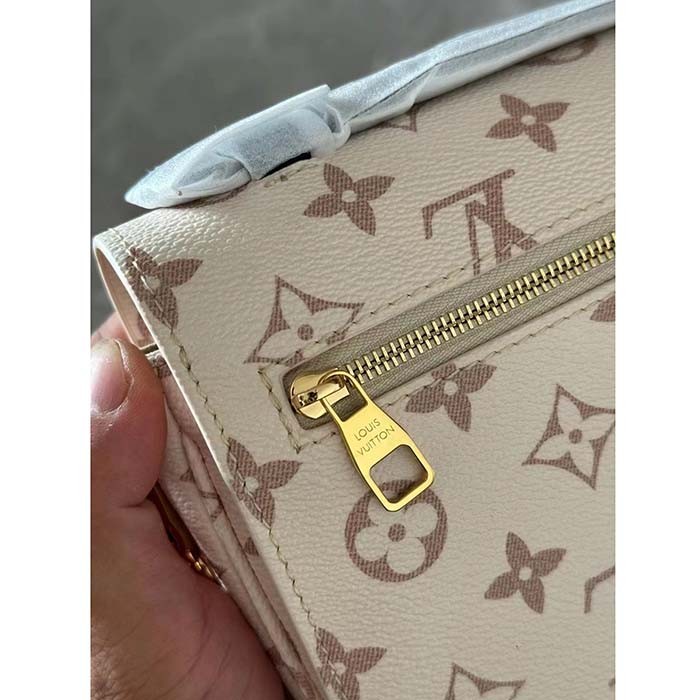 Louis Vuitton LV Women Pochette Métis East West Bag Monogram Dune Coated Canvas Cowhide-Leather