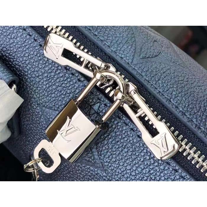 Louis Vuitton Women LV Speedy Bandoulière 20 Blue Cowhide Leather M46484