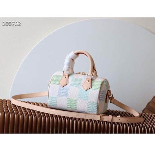 Louis Vuitton Women LV Speedy Bandoulière 20 Pistachio Damier Giant Coated Canvas N40515