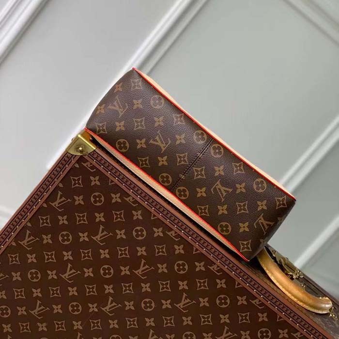 Louis Vuitton Women LV Dauphine Soft GM Brown Monogram Coated Canvas M47149