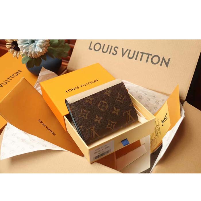 Louis Vuitton Unisex Victorine On My Side Wallet Greige Calf Leather M82398