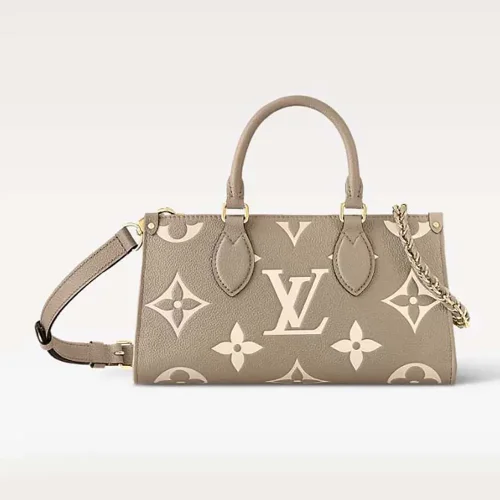 Louis Vuitton LV Women Onthego East West Bicolor Monogram Empreinte Leather M23641
