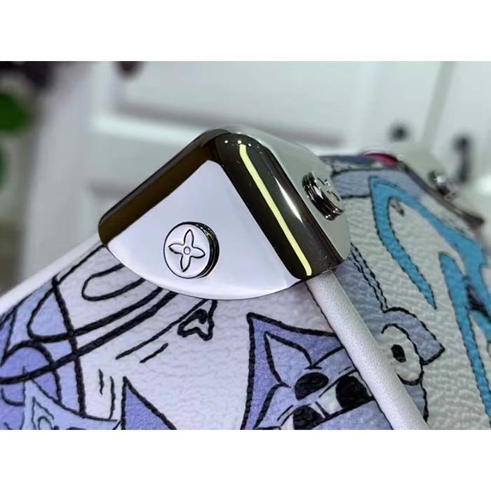 Louis Vuitton Unisex Mini Soft Trunk Black Silver Monogram Eclipse Coated Canvas