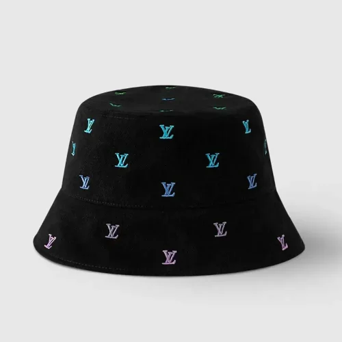 Louis Vuitton Unisex LV Blason Shading Denim Reversible Bucket Hat M7978M