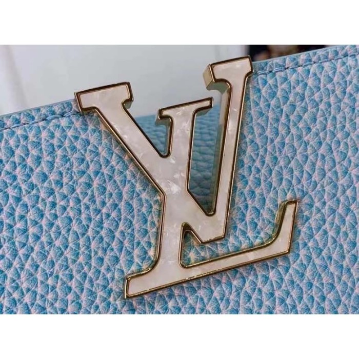 Louis Vuitton LV Women Capucines BB Handbag Lilas Purple Taurillon Leather Shimmery