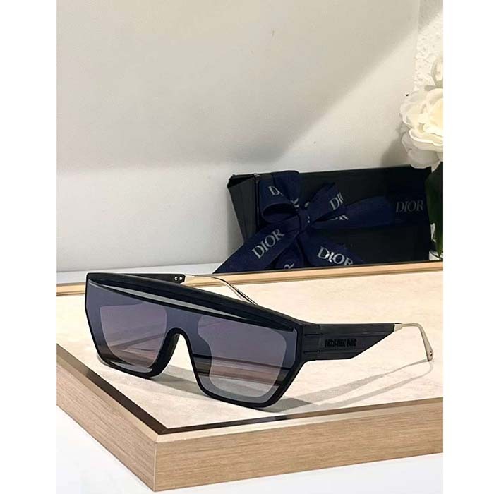 Dior Unisex Dior Club M7U Gradient Gray Mask Sunglasses