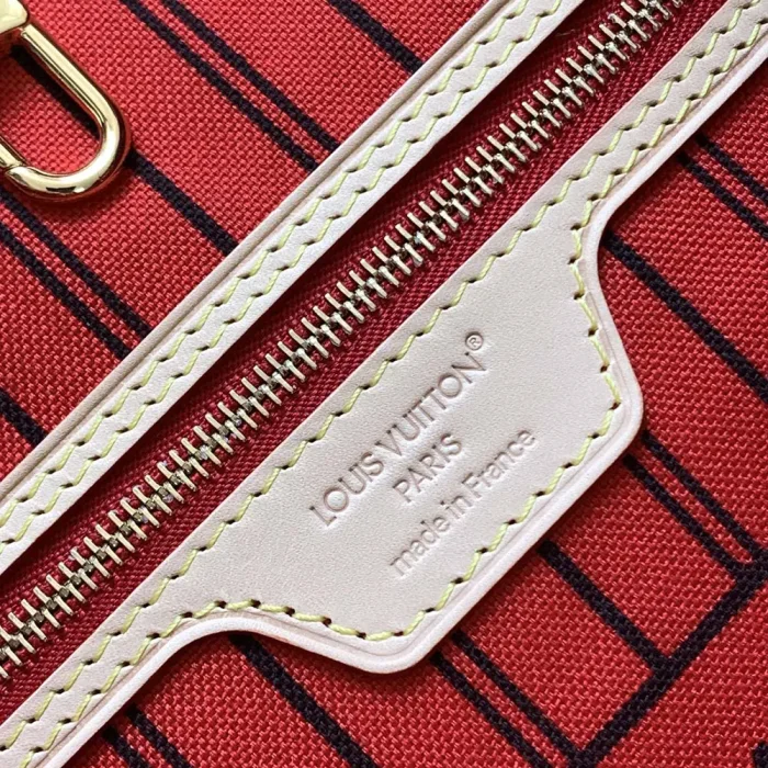 Louis Vuitton LV Women Neverfull Bandoulière Inside Out MM-Red M12096