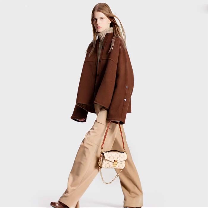 Louis Vuitton LV Women Pochette Métis East West Bag Monogram Dune Coated Canvas Cowhide-Leather