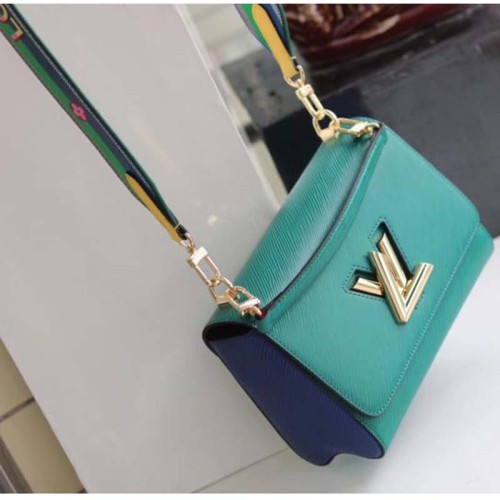 Louis Vuitton LV Women Twist MM in Epi Grained Cowhide Leather-Green