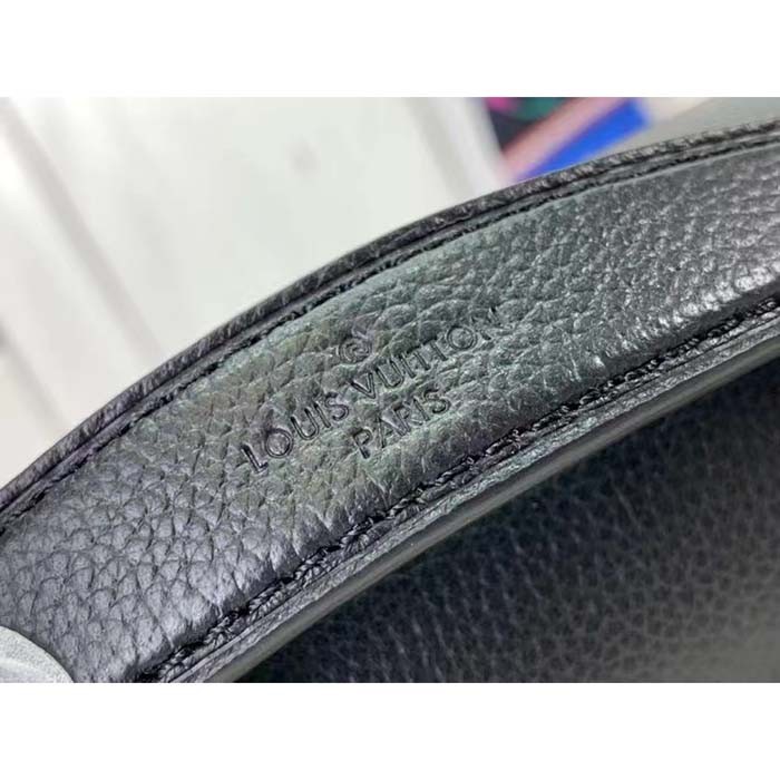 Louis Vuitton LV Women Oxford Black Grained Calf Leather Microfiber Lining