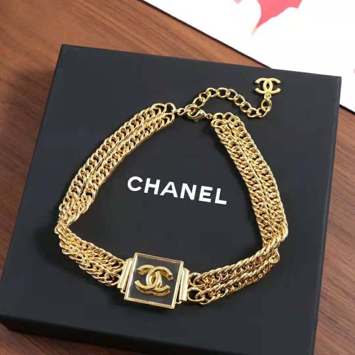 Chanel Women Choker in Metal & Resin