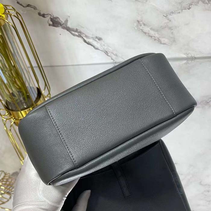 Saint Laurent YSL Women LE 5 À 7 Supple Small Grained Black Leather