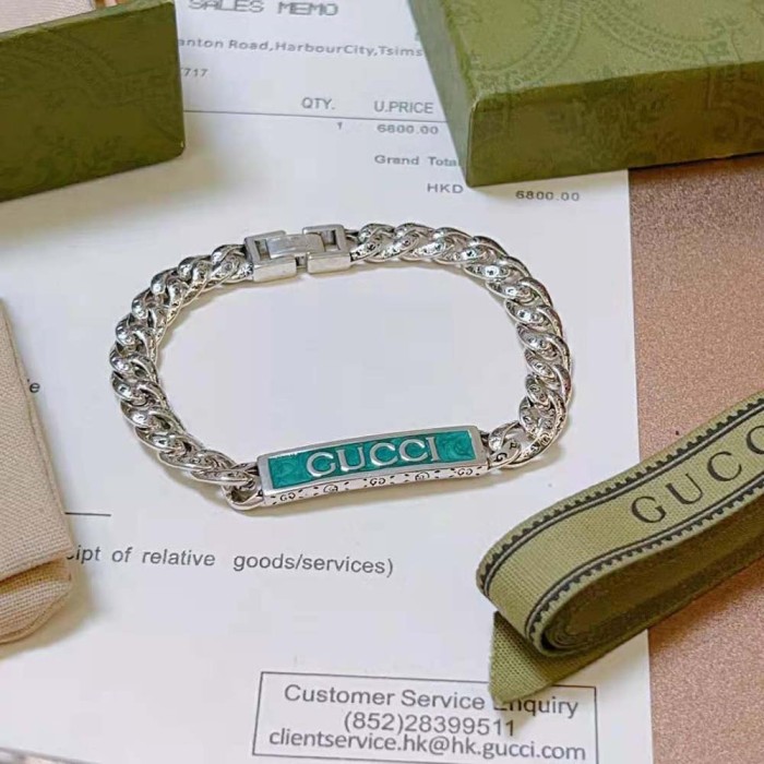 Gucci Women Gucci Logo Enamel Bracelet