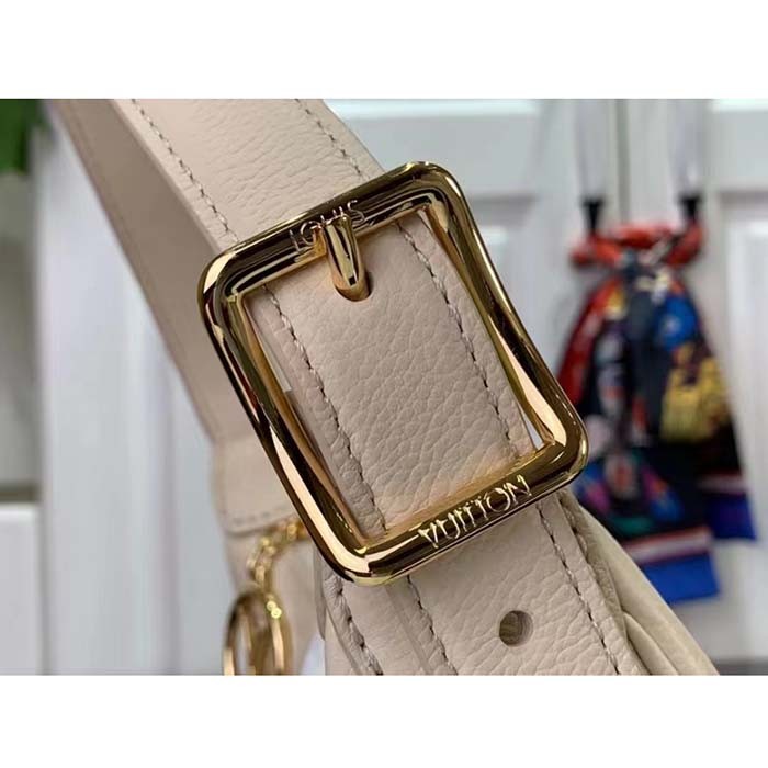 Louis Vuitton LV Women Mini Moon Cream Monogram Empreinte Embossed Supple Grained Cowhide Leather