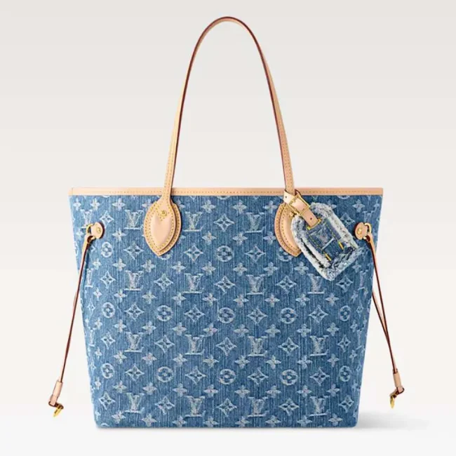 Louis Vuitton LV Women Neverfull MM Monogram Denim M13192