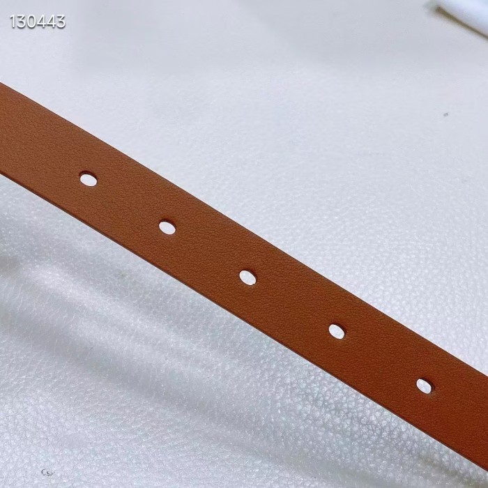 Dior Unisex CD Reversible Saddle Belt Golden Saddle Caramel Beige Smooth Calfskin