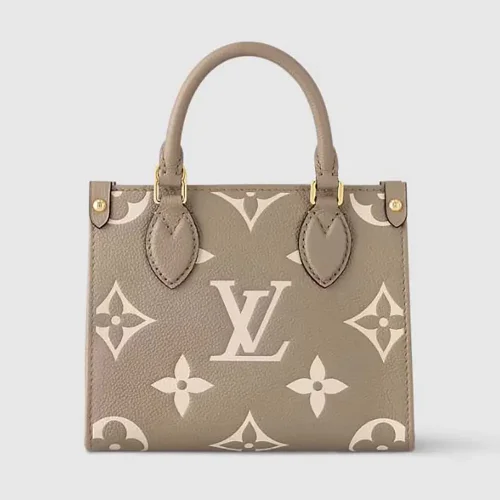 Louis Vuitton LV Women Onthego BB Bicolor Monogram Empreinte Leather M47054