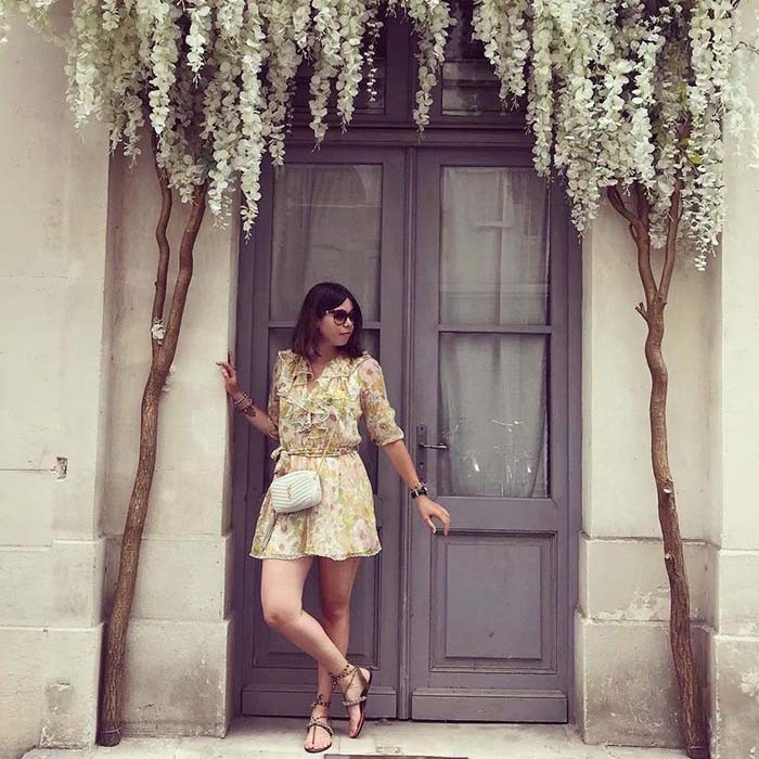 Saint Laurent YSL Women Mini Lou Quilted Leather White Gold Zip Closure