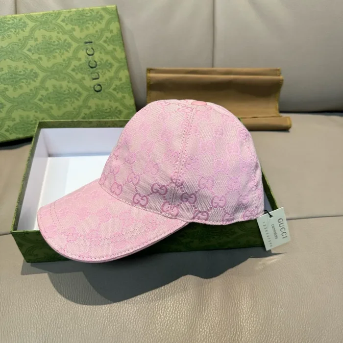 Gucci Unisex GG Canvas Baseball Hat-Pink 7484754HG625872