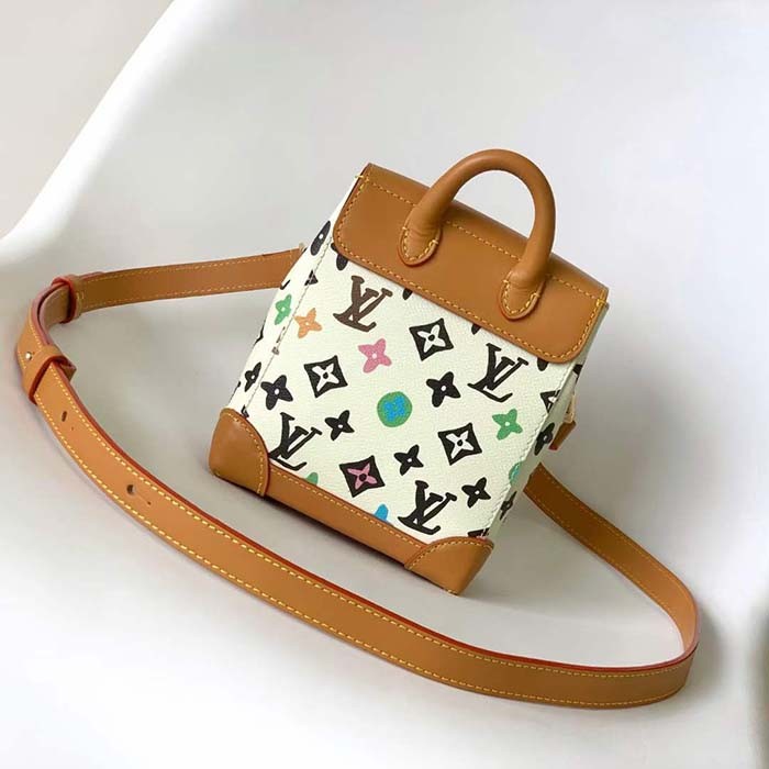 Louis Vuitton Unisex LV Nano Steamer Vanilla Monogram Craggy Coated Canvas M83429