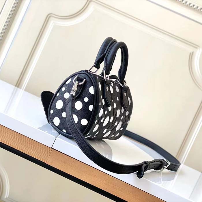 Louis Vuitton Women LVxYK Nano Speedy Black White Embossed Grained Monogram Empreinte Cowhide