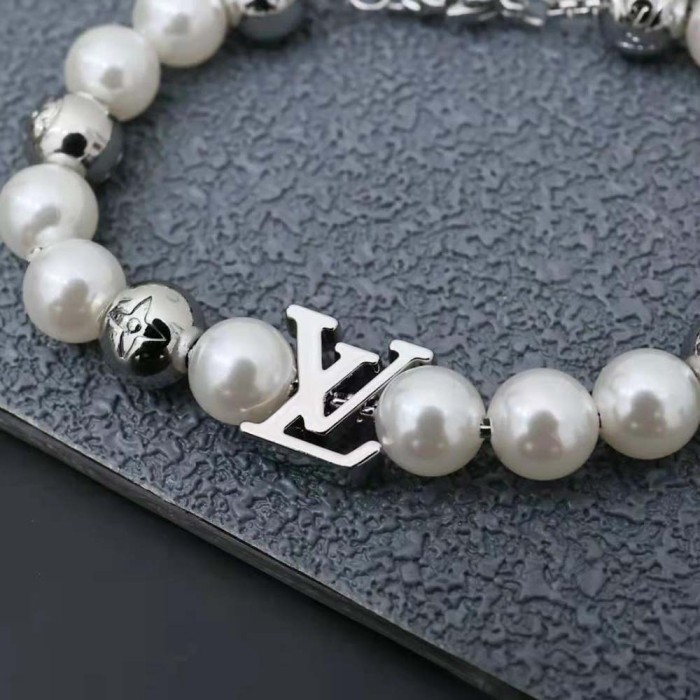 Louis Vuitton Unisex Monogram Pearls Bracelet