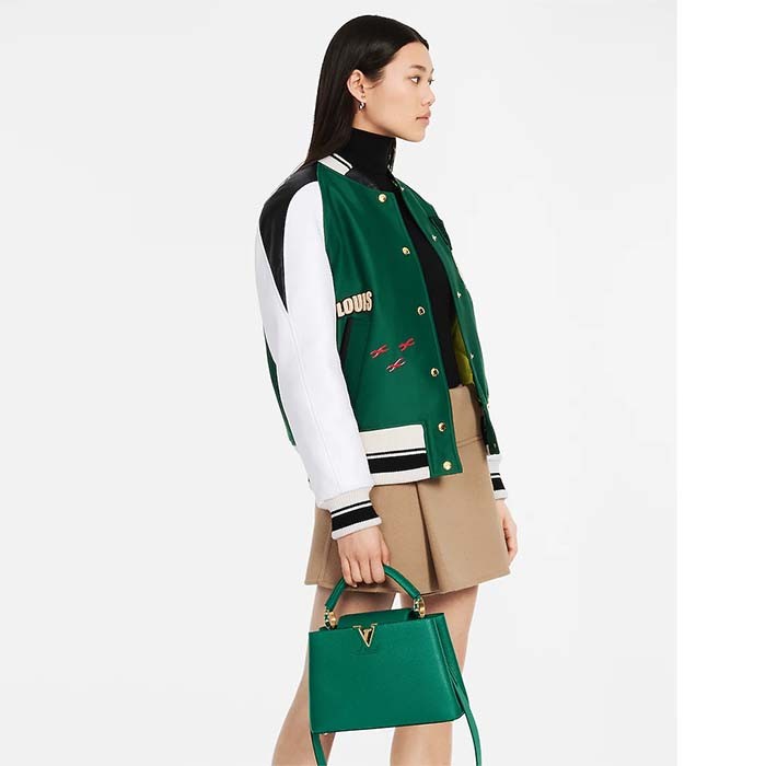 Louis Vuitton LV Women Capucines BB Handbag Emeraude Green Taurillon Leather