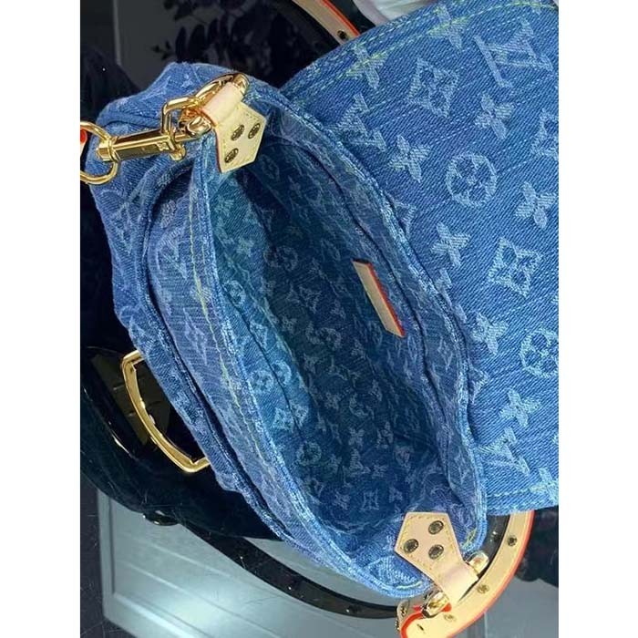 Louis Vuitton LV Women Sunset Denim Blue Monogram Global Organic Textile-Certified Cotton Canvas