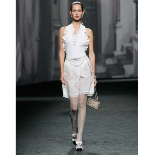 Chanel Women CC Hair Clip Metal Strass Gold Crystal