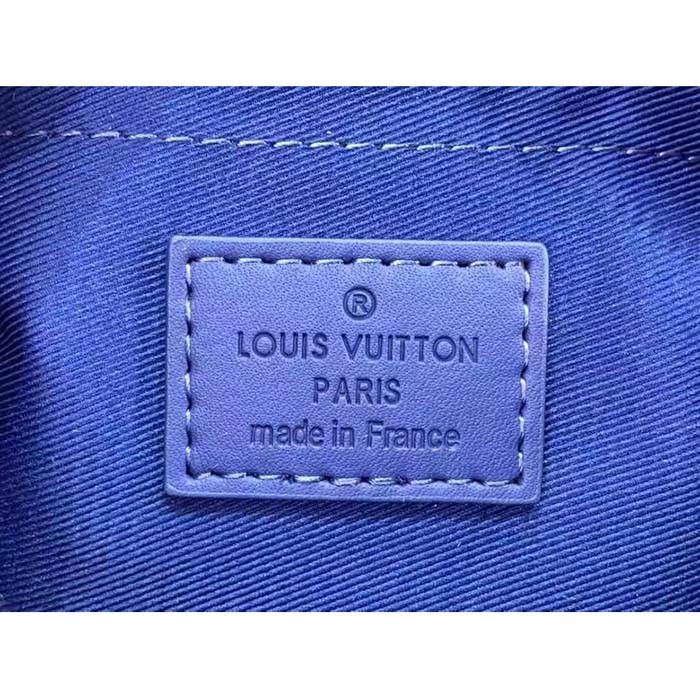 Louis Vuitton Unisex Mini Soft Trunk Racing Blue Embossed Taurillon Monogram Cowhide Leather