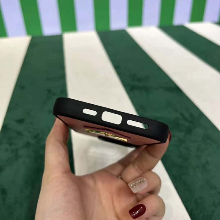 Prada Wome Saffiano Cover for IPhone 12 Mini-Pink