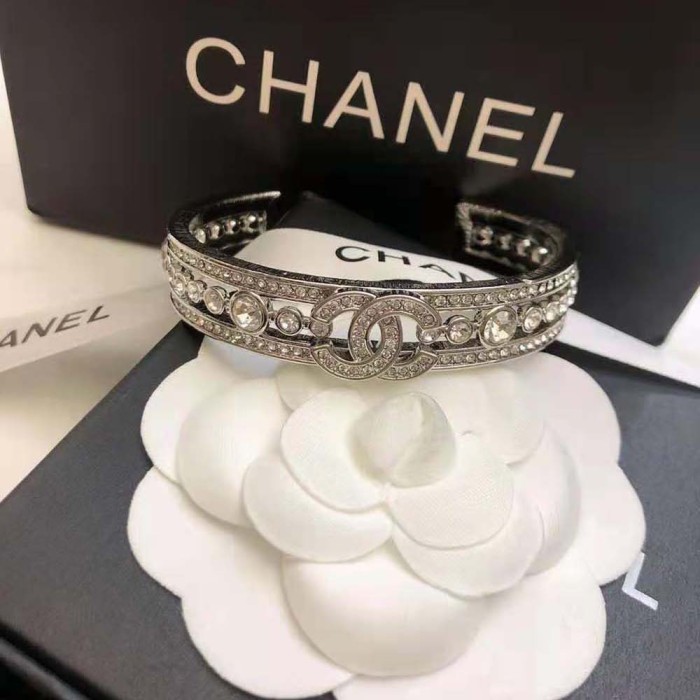 Chanel Women Cuff in Metal & Strass