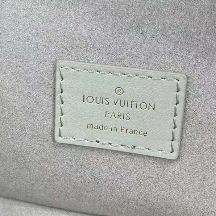 Louis Vuitton LV Women Vanity PM Handbag Tourterelle Beige Embossed Grained Cowhide Leather